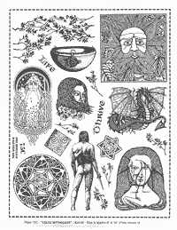 Celtic Mythology rubber stamp theme plate